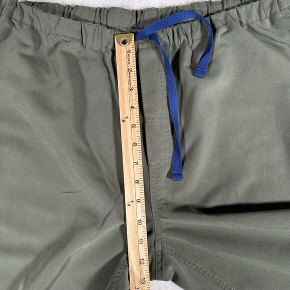 Figs Scrub Pants Women Size XL / S Olive Green Drawstring Slash Pockets W33 L23 - Picture 5 of 8